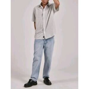 nwt Thrills Mens Lucky Strikes Twice Button-Down Shirt Hunter Green Medium